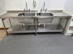 Stainless Steel Twin Sink Unit