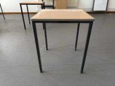 Wooden Table With Metal Legs
