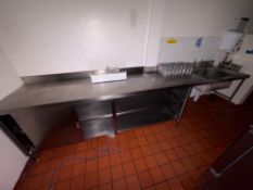 Stainless Steel Prep Unit With Sink