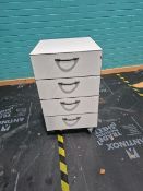 Set Of 4 Draws On Casters