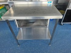Stainless Steel Prep Table