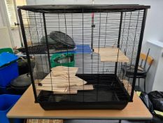 Metal And Plastic Animal Cage