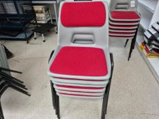 Set Of 6 Chairs With Fabric Seating