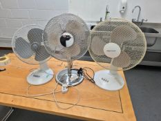 Set Of 3 Desk Fans