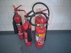 Assortment Of Four Fire Extinguishers