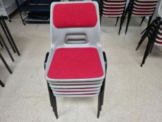 Set Of 6 Chairs With Fabric Seating