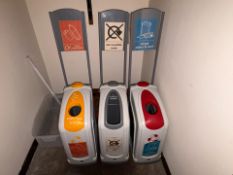 Plastic Recycling Bin x3