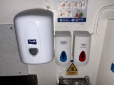 Soap And Tissue Dispenser