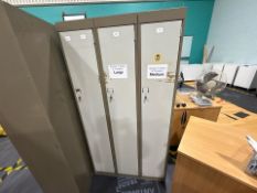 Nest Of Three Metal Lockers