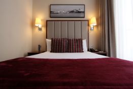 Job Lot of 3 x Headboard with Wall-Mounted Leather Cushion Panels