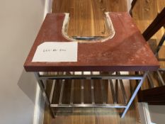 Corian Countertop Vanity Sink Unit - Red