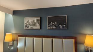 Job Lot of 30 x Small Framed B&W Artwork of London Float-Mounted, No Reserve