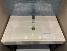 Rectangular Sink Basin with Hansgrohe Tap