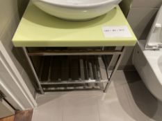 Corian Countertop Vanity Sink Unit - Green