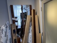 Wall Mounted Coat Rack Panel, With Mirror