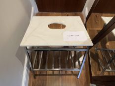 Corian Countertop Vanity Sink Unit - White