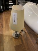Northern Lights Standing Bedside Table Lamp Larger Shade