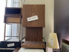 2 x Dunelm Bed Side Table / Shelf (S shape)