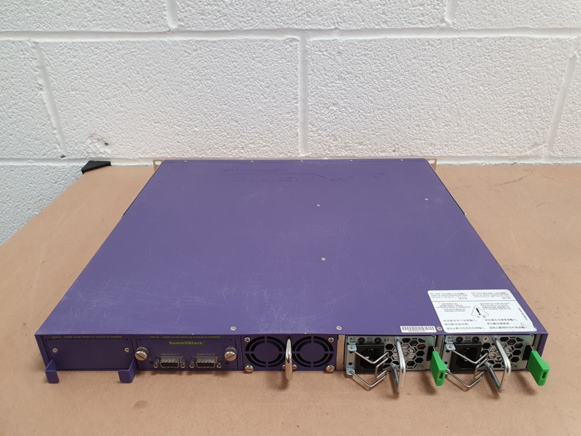 Extreme Networks X460-48t 48 Port 1Gb Ethernet Switch Layer 3 16402 (2x PSU, SummitStack) (Edge Lice - Image 2 of 3