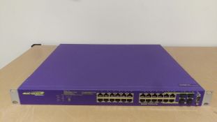 Extreme Networks X450e-24p 24 Port 1Gb Ethernet Switch PoE Layer 3 L3 16142 Refurbished