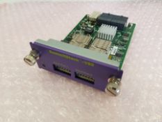 Extreme Networks SummitStack-V80 Expansion Module 16420 Ref