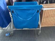 Blue Wheeled Laundry Bag, No Reserve