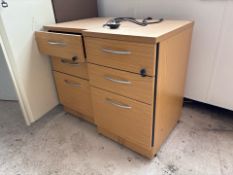 Wooden Pedastal Units x 6