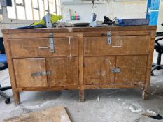 Large Wooden Workbench