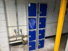 2 Nests Of 4 Blue Lockers