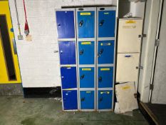 3 x Nests Of 5 Blue Lockers