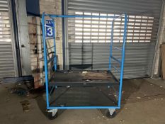 Blue Metal Trolley