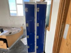 2 Nests of 4 Lockers