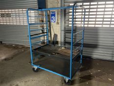 Blue Metal Trolley