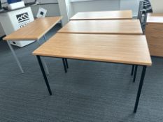 Rectangular Wooden Tables x4, No Reserve