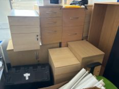 Wooden Office Furniture x8, No Reserve