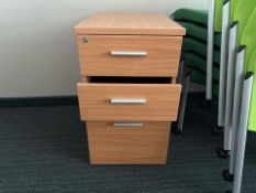 Wooden Pedestal Drawer x3, No Reserve