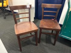 Wooden Chairs x2, No Reserve