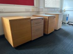 Wooden Pedestal Unit x4, No Reserve