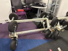 Harrod UK Hinged Aluminium Portagoal Trolley x4, No Reserve