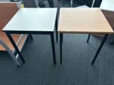 Small Square Wood Table x2, No Reserve