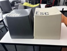 Novelty Wooden Keyboards Key Stools x2, No Reserve