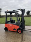 2008 Linde 1.6 Tonne Electric Forklift, Container Spec, 4.6m Mast with Side Shift