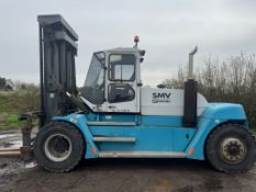 2006 SMV 16 Tonne @ 1200 Load Centre Forklift, 3415 Hours, Side Shift & Fork Positioner