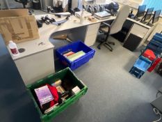 2 Desks, 2 Pedestals & 2 Chairs