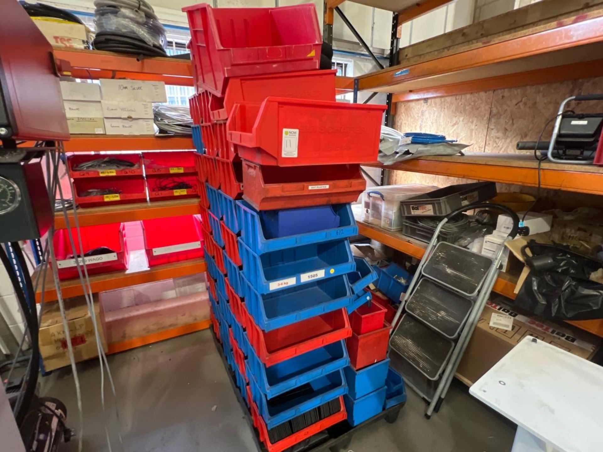 Pallet Of 70 Assorted Plastic Storage Bins - Image 2 of 9