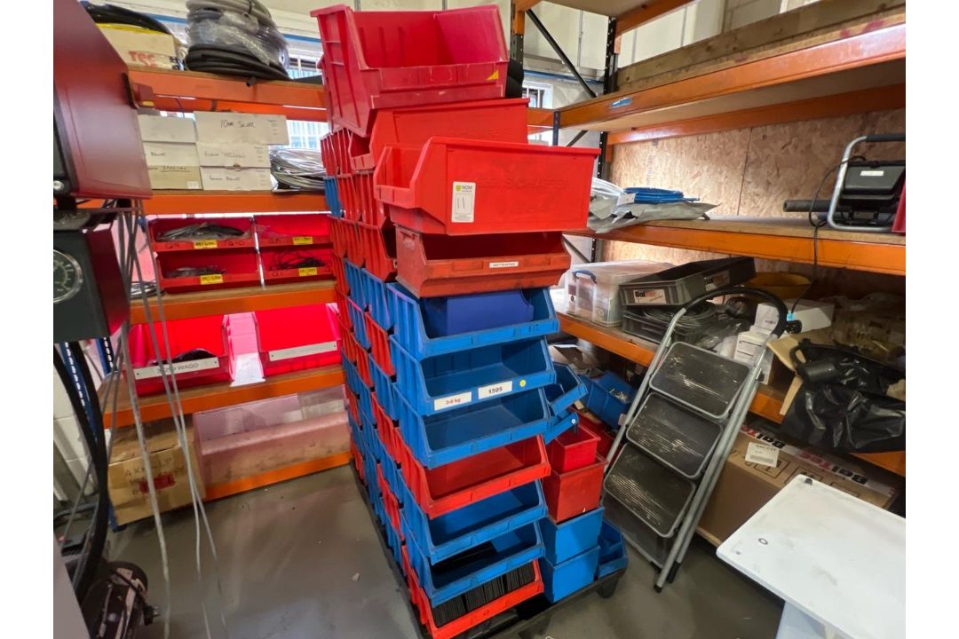 Pallet Of 70 Assorted Plastic Storage Bins - Image 2 of 9