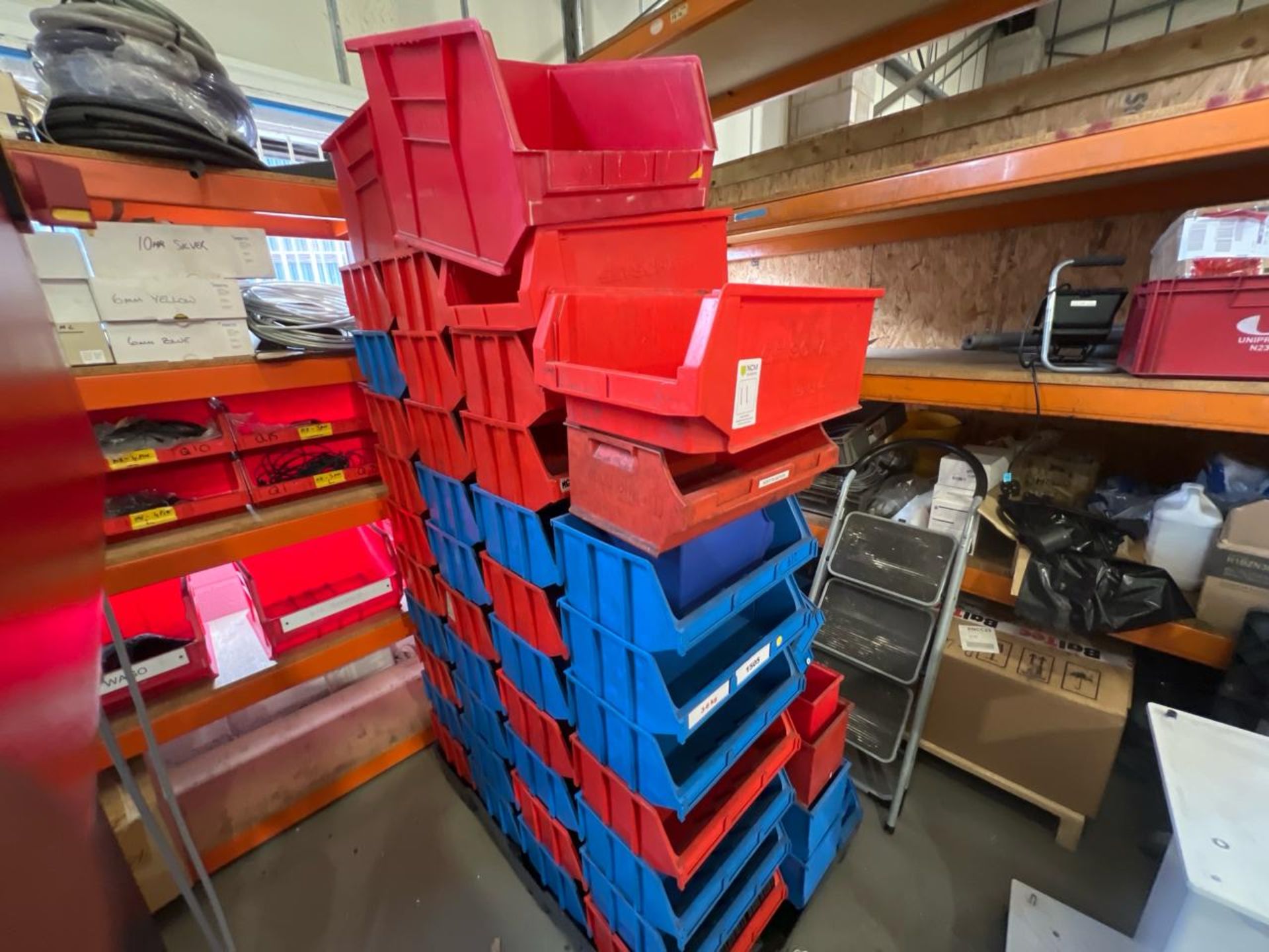 Pallet Of 70 Assorted Plastic Storage Bins - Image 3 of 9