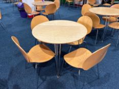 Circular Restaurant Table With Four Chairs, No Reserve