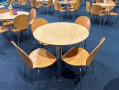 Circular Restaurant Table With Four Chairs, No Reserve