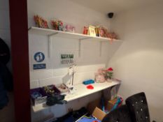 White Wooden Shelf x2, No Reserve